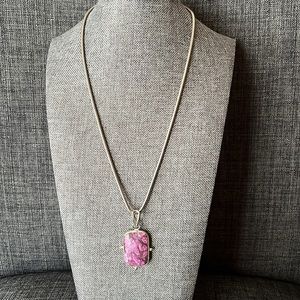 Purple Argentine Rhodochrosite Pendant